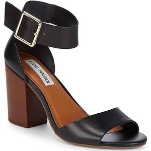 Steve Madden Estoria black leather heels